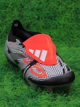 adidas Predator Elite Tongue FG Zebra - Black/White/Red