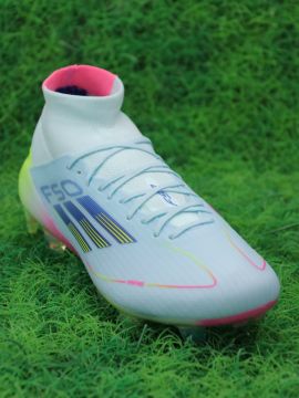 adidas Womens F50 Elite Mid FG - Almost Blue/Semi Lucid Blue/Semi Solar Yellow