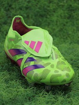 adidas Predator Elite Fold-over Tongue FG - Solar Green/Shock Pink/Lucid Lemon