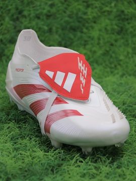 adidas Predator Elite Fold-over Tongue FG PureStrike SE - White/Bright Red