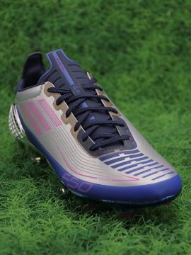 adidas F50 Ghosted FG UCL - Silver Metallic/Shock Pink/Collegiate Navy