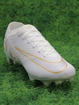 Nike Air Zoom Mercurial Vapor 15 Elite FG - White/Gold/Silver