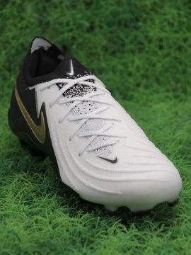 Kids Nike Phantom GX 2 Elite FG - White / Black / Gold