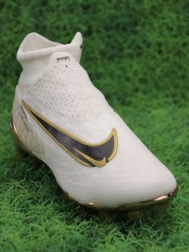 Kids Nike Phantom GX Elite DF FG United Golden - White/Black/Metallic Gold