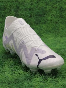 Puma Future Ultimate Brilliance FG/AG - Puma White/Puma Black/Spring Lavender